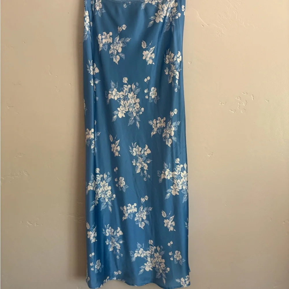 Reformation Layla Blue Floral Midi Skirt - Picture 2 of 3